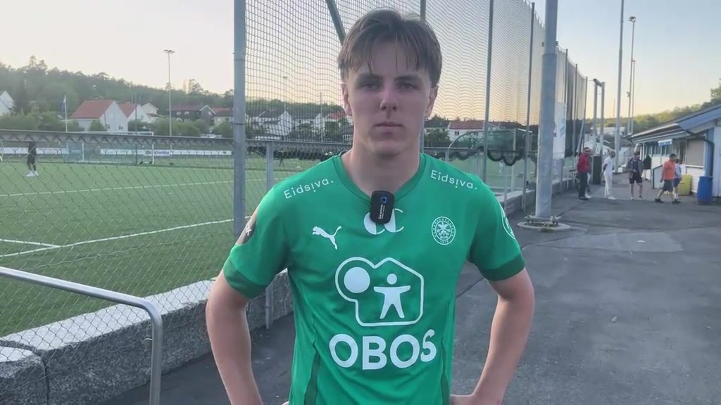 Julian Gonstad etter seier over Sprint Jeløy